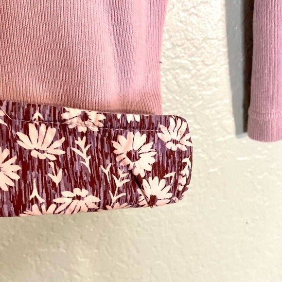 Orvis Sandy Point 1/4 Zip Lilac Floral Pullover Size Small - Picture 5 of 5